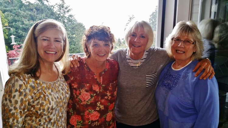 Two Carols, Linda and me in Portland
